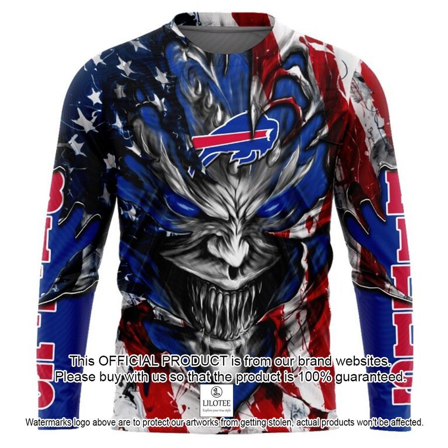personalized buffalo bills demon face american flag shirt hoodie 2 745