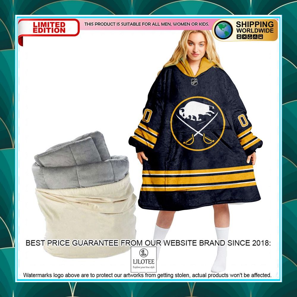 personalized buffalo sabres logo oodie blanket hoodie 1 414
