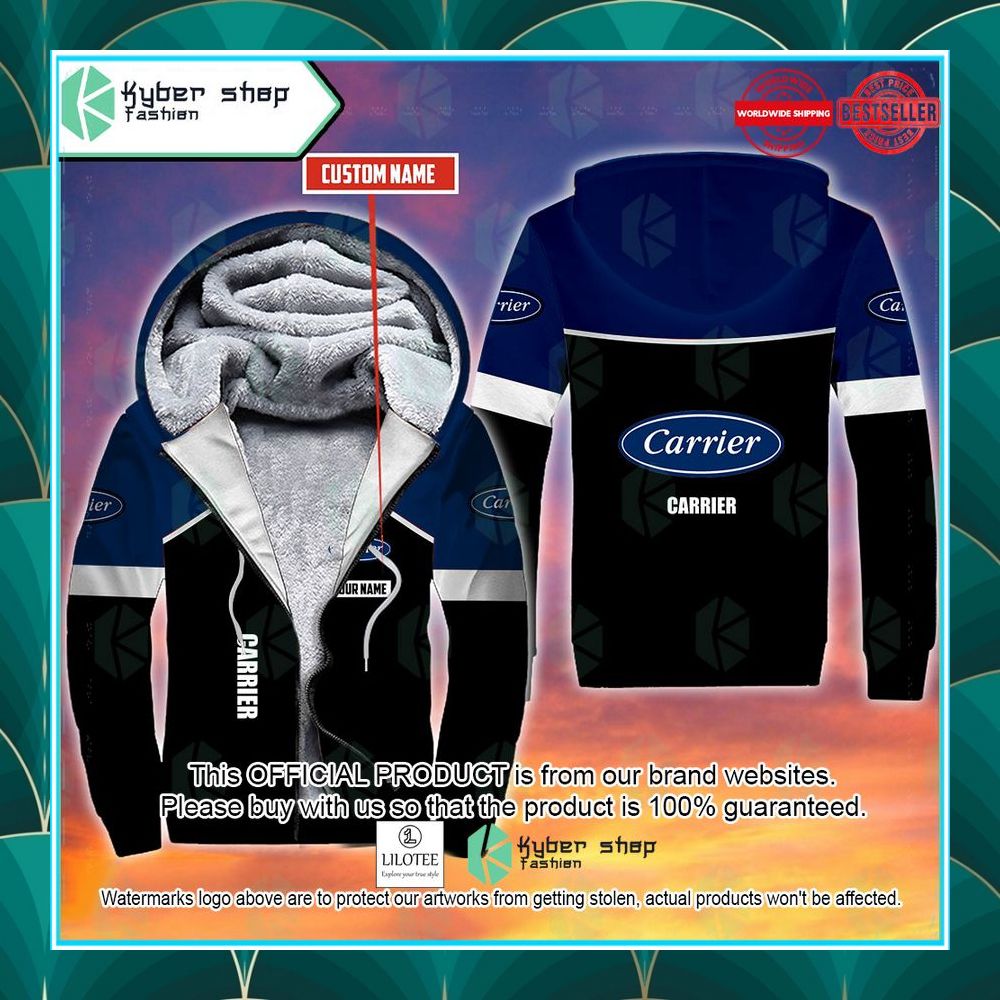 personalized carrier fleece hoodie 1 733