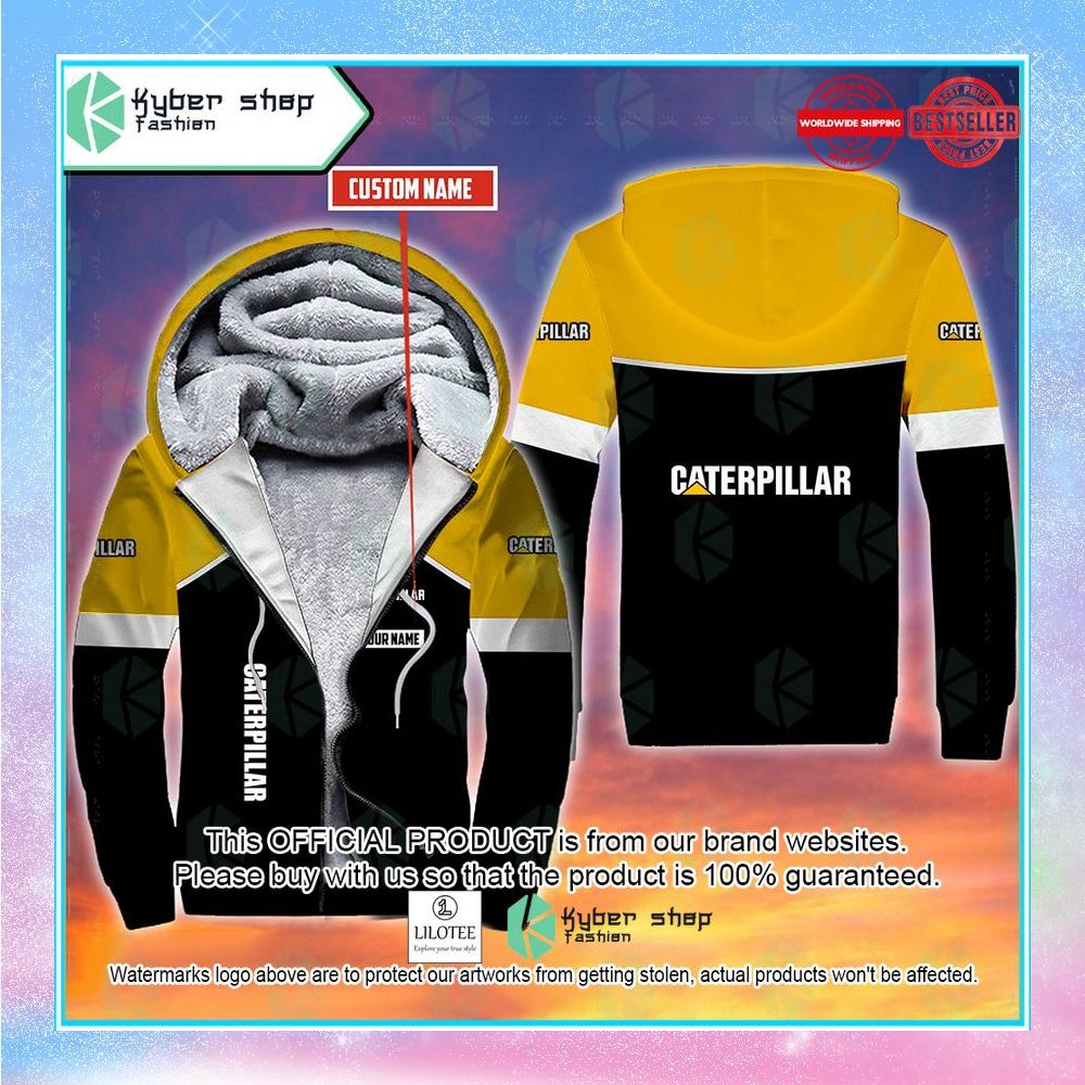personalized caterpillar fleece hoodie 1 433