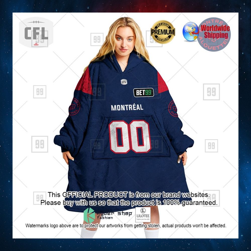 personalized cfl alouettes de montreal 2022 hoodie blanket 1 657