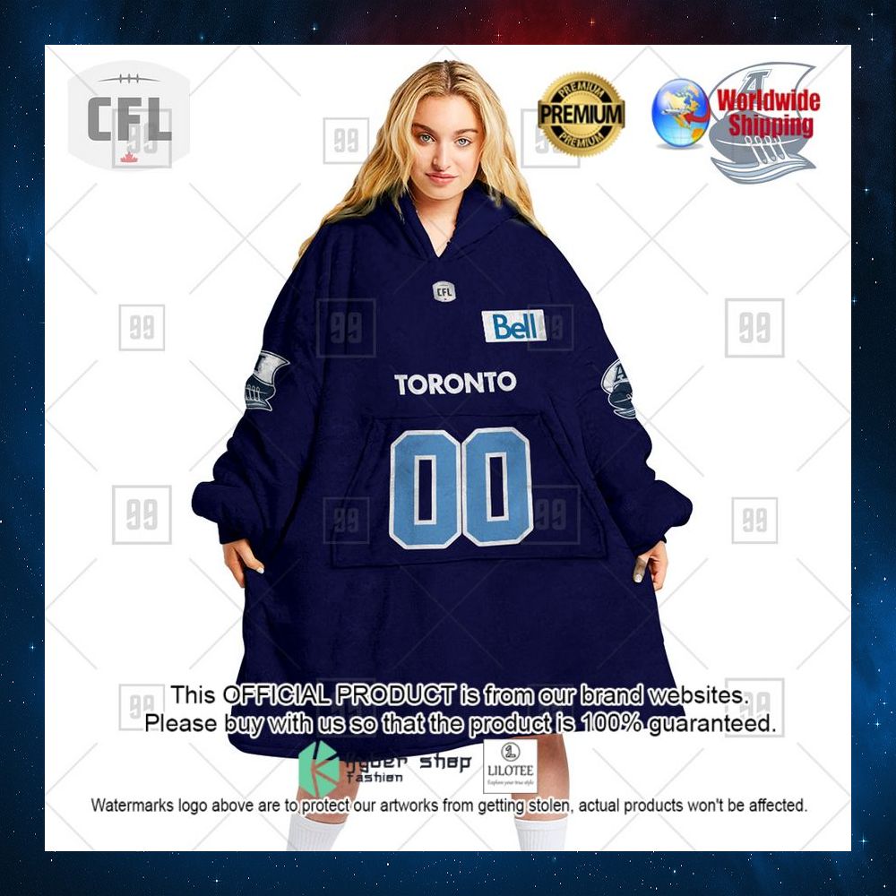 personalized cfl toronto argonauts2022 hoodie blanket 1 823
