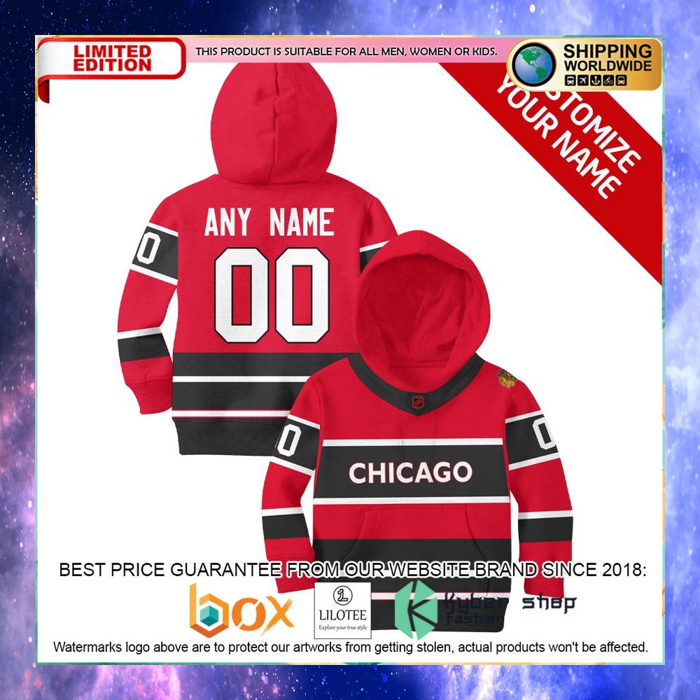 personalized chicago blackhawks nhl reverse retro hoodie shirt 1 668