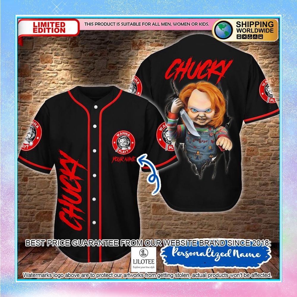 personalized chucky baseball jersey 1 405