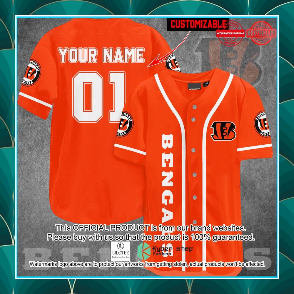 personalized cincinnati bengals baseball jersey 1 991