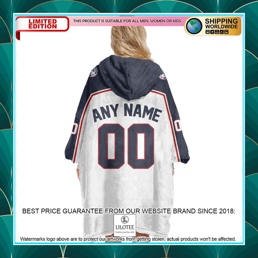 Personalized Columbus Blue Jacket white Oodie Blanket Hoodie - LIMITED EDITION 6 personalized columbus blue jacket white oodie blanket hoodie 6 892