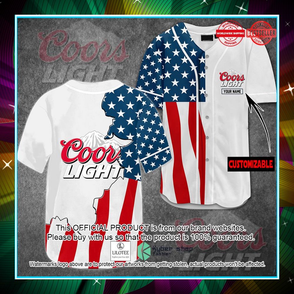personalized coors light united states flag baseball jersey 1 422