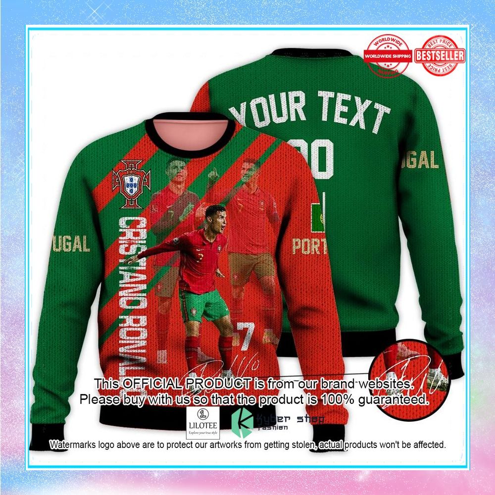 personalized cristiano ronaldo portugal national team shirt hoodie 1 324