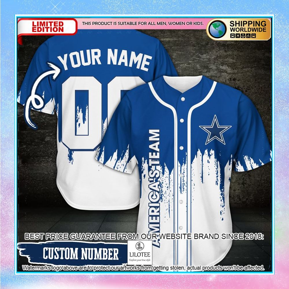 personalized dallas cowboys americas team baseball jersey 1 382