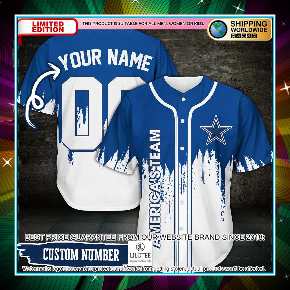 personalized dallas cowboys americas team baseball jersey 1 638