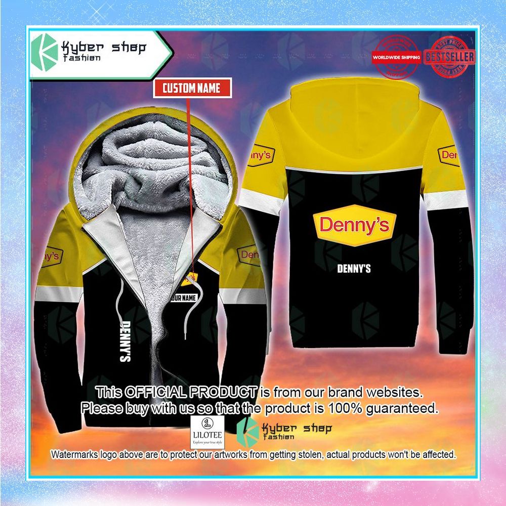 personalized dennys fleece hoodie 1 559