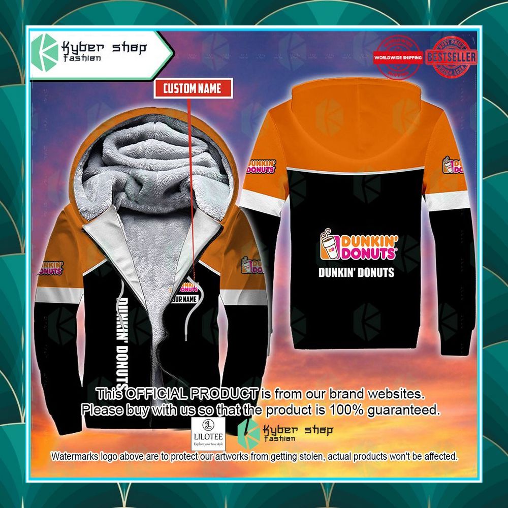 personalized dunkin donuts fleece hoodie 1 577