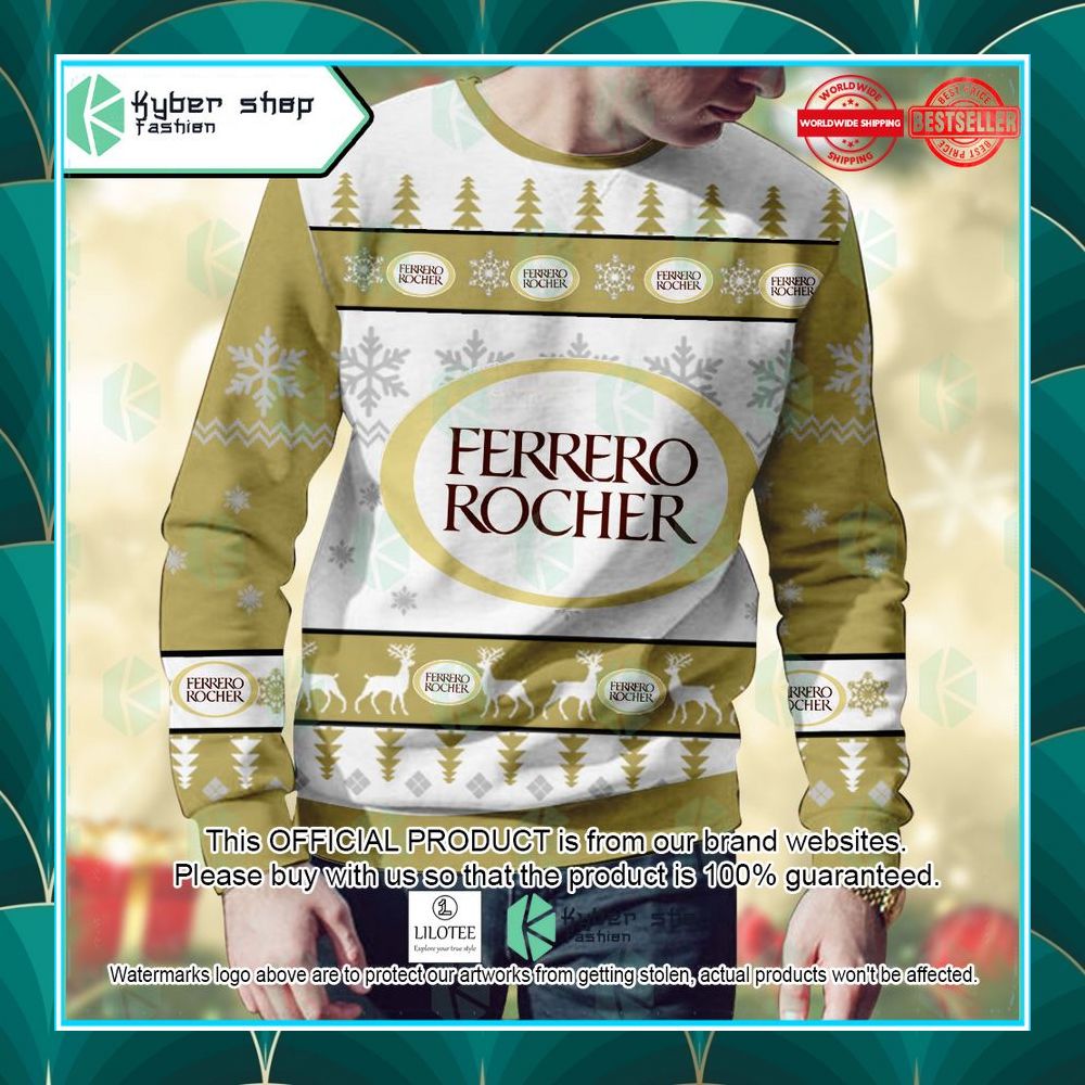 personalized ferrero rocher ugly christmas sweater 2 822