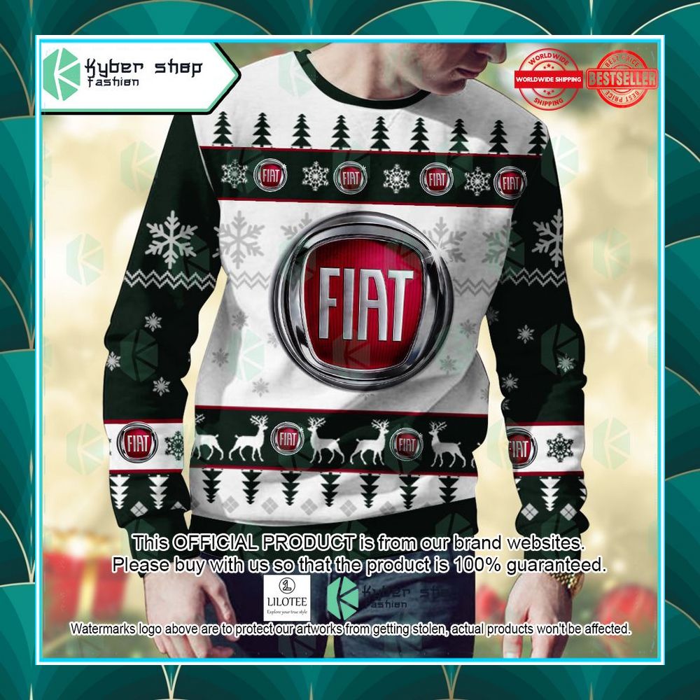 personalized fiat ugly christmas sweater 2 524