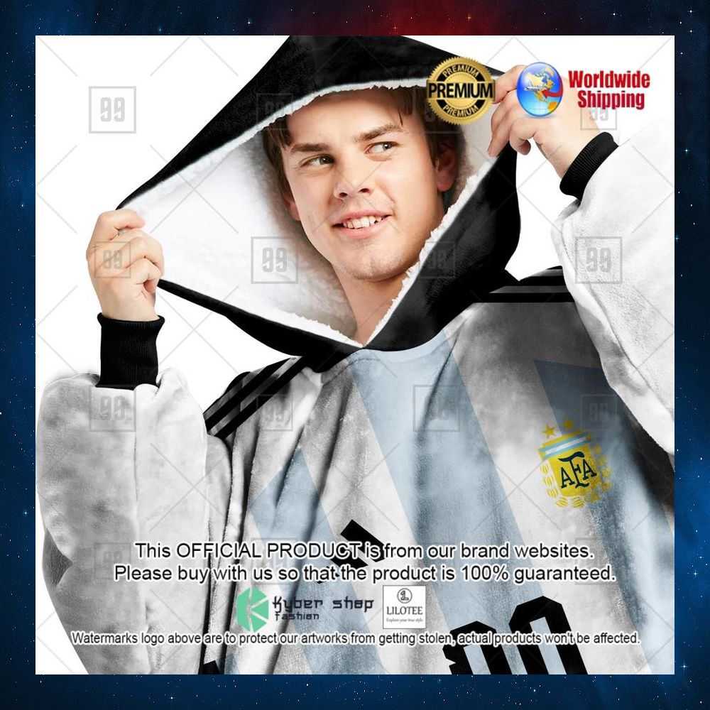 personalized fifa world cup 2022 argentina football 2022 hoodie blanket 2 985