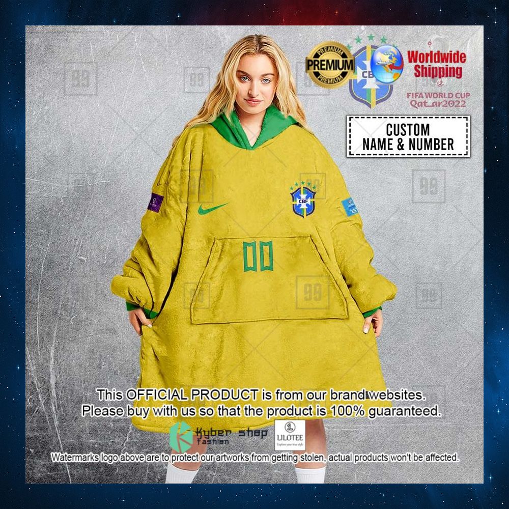 personalized fifa world cup 2022 brazil football 2022 hoodie blanket 1 748