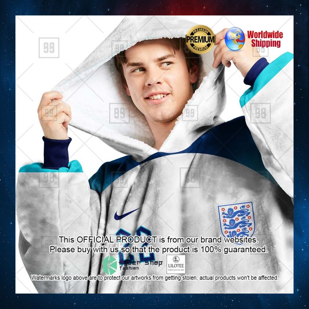 personalized fifa world cup 2022 england football 2022 hoodie blanket 2 322