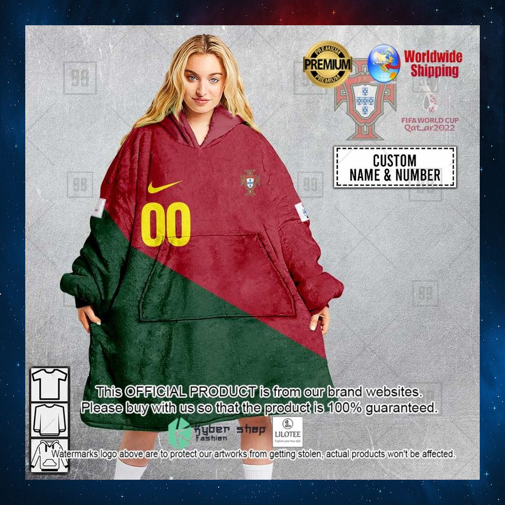 personalized fifa world cup 2022 portugal football 2022 hoodie blanket 1 714