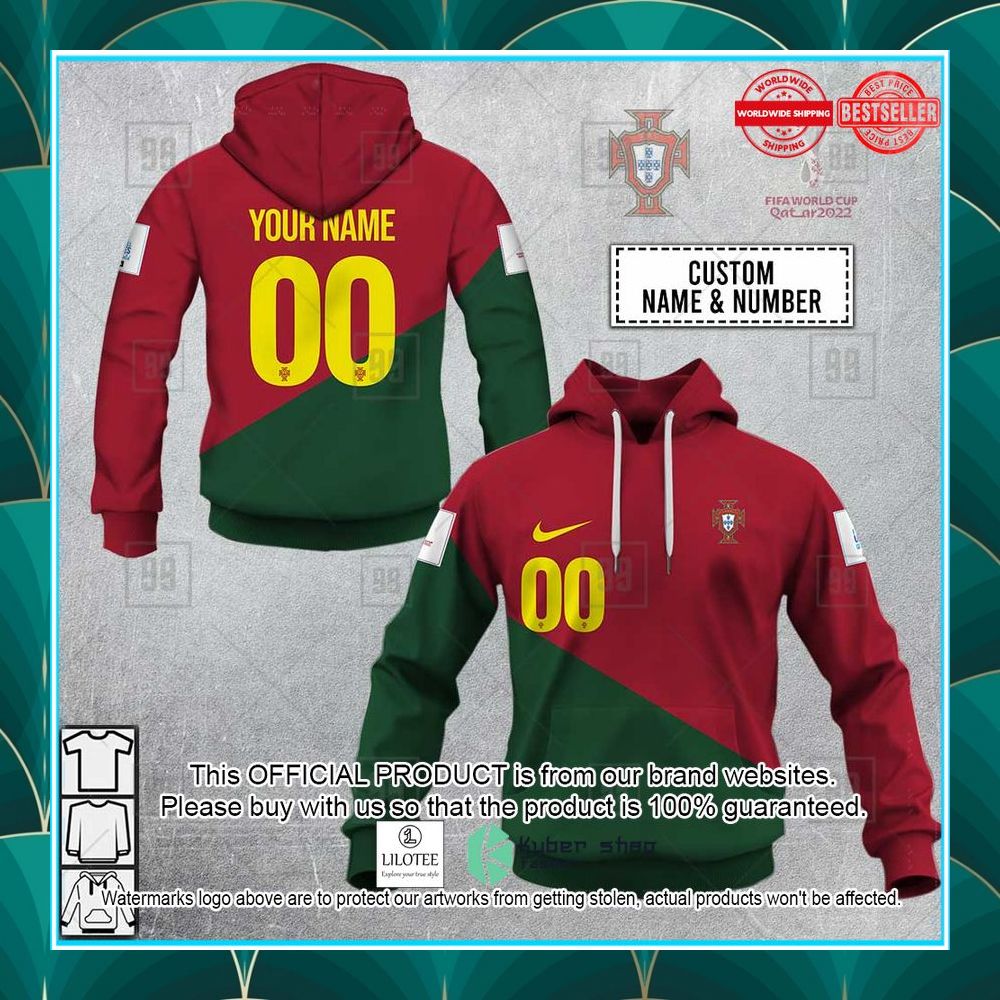 personalized fifa world cup 2022 portugal football jersey shirt hoodie 1 709