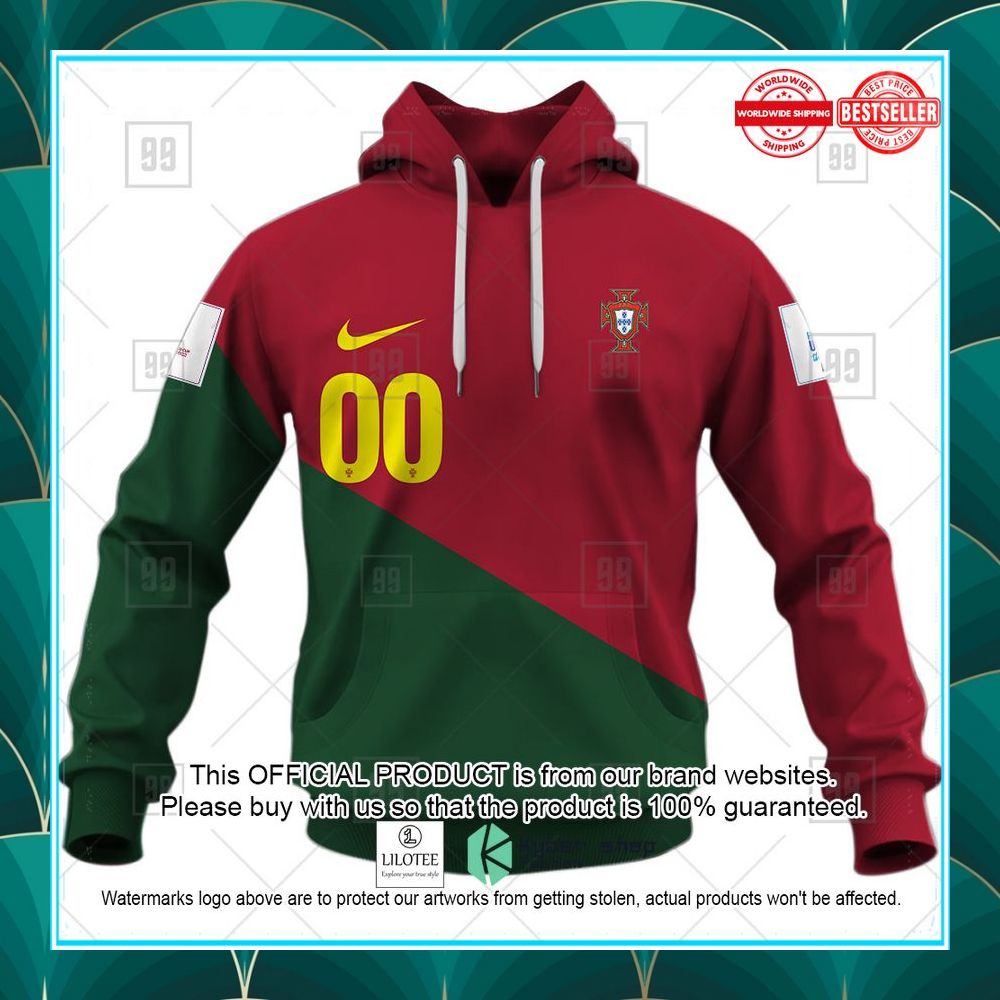personalized fifa world cup 2022 portugal football jersey shirt hoodie 2 182