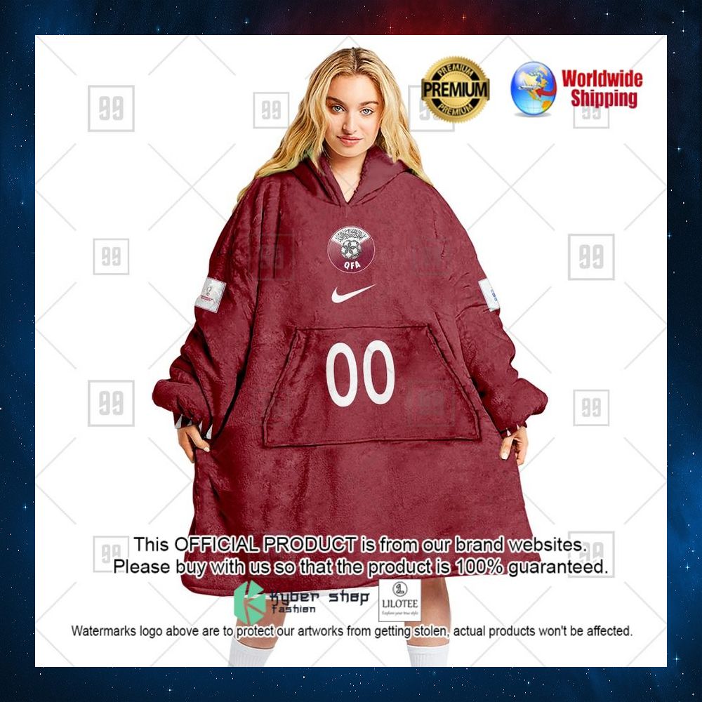 personalized fifa world cup 2022 qatar football 2022 hoodie blanket 1 415