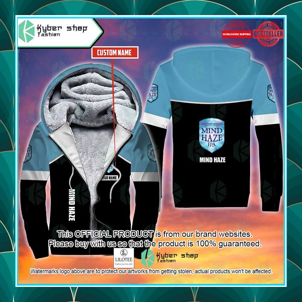personalized firestone walker mind haze fleece hoodie 1 339
