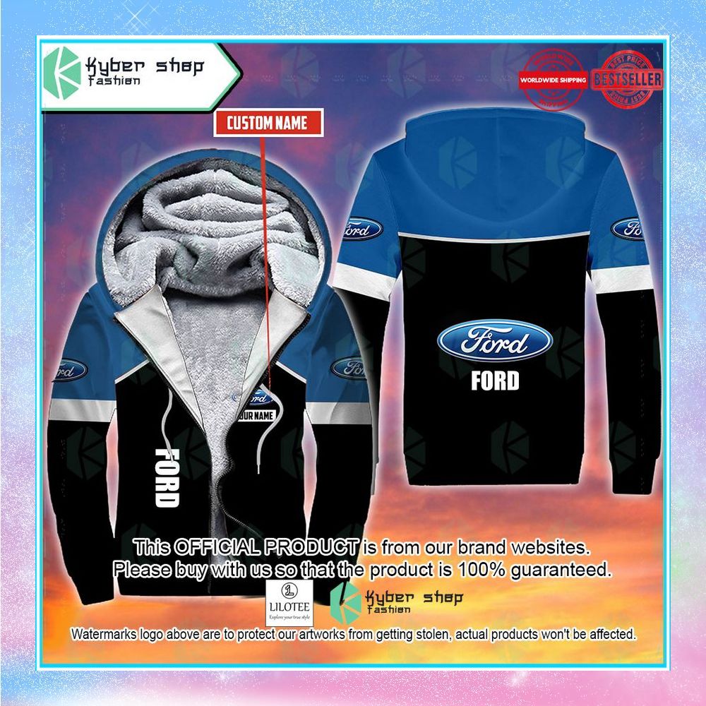 personalized ford fleece hoodie 1 493