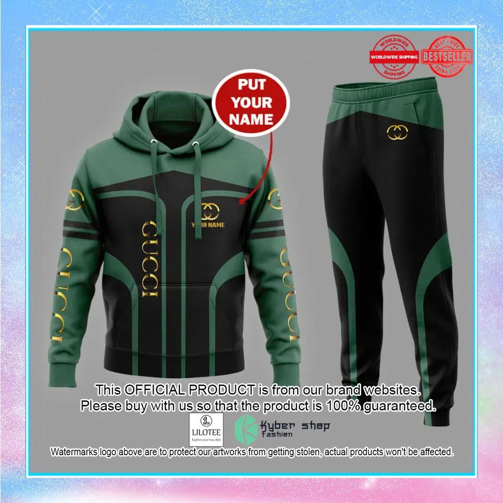 personalized green gucci hoodie pants 1 605