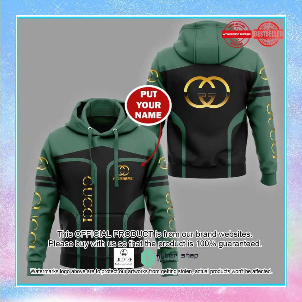 personalized green gucci hoodie pants 2 392