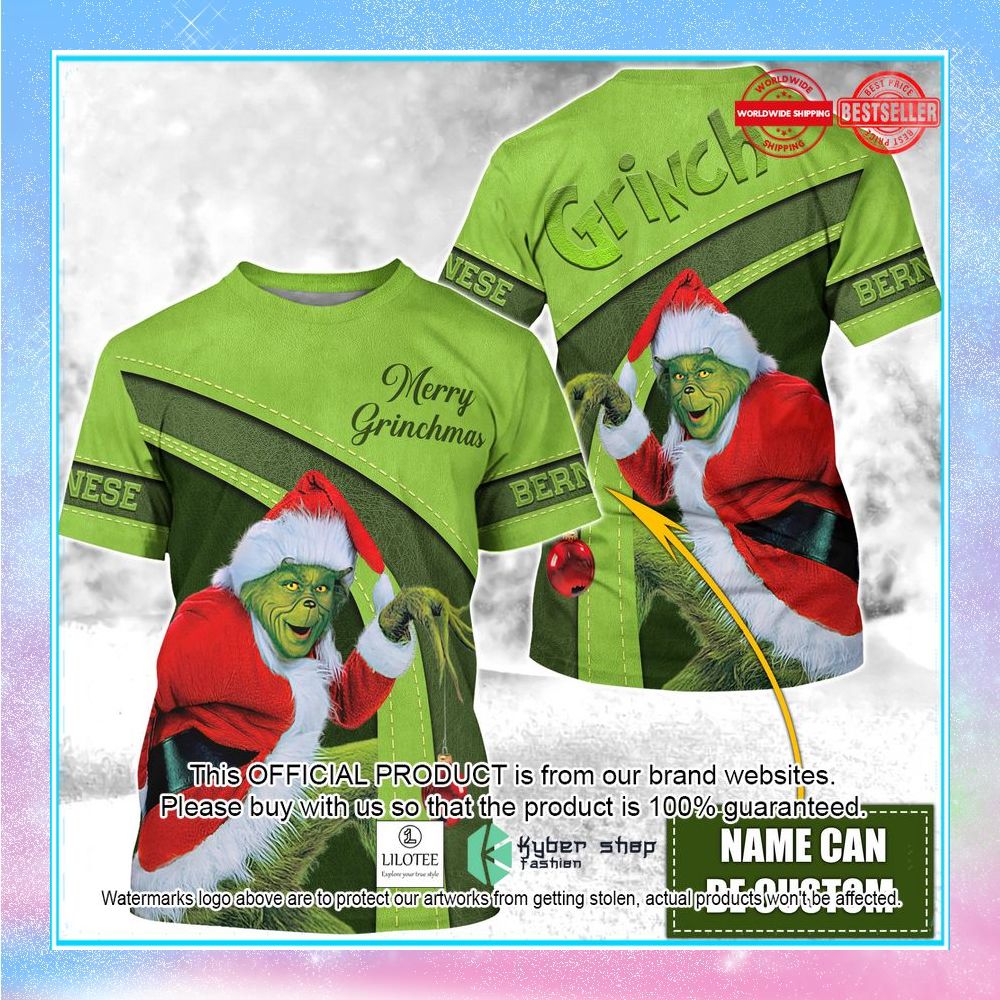 personalized grinch merry christmas shirt hoodie 1 407