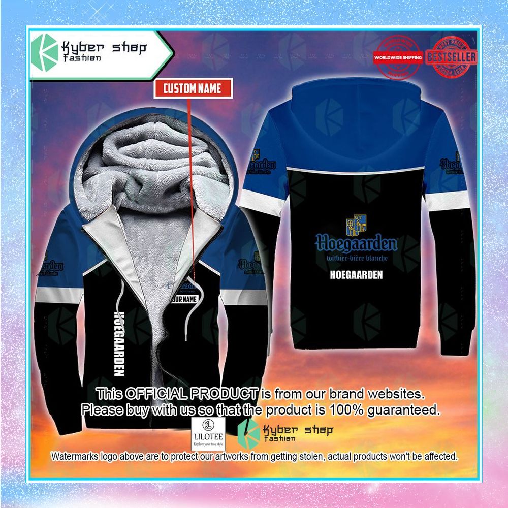 personalized hoegaarden fleece hoodie 1 461