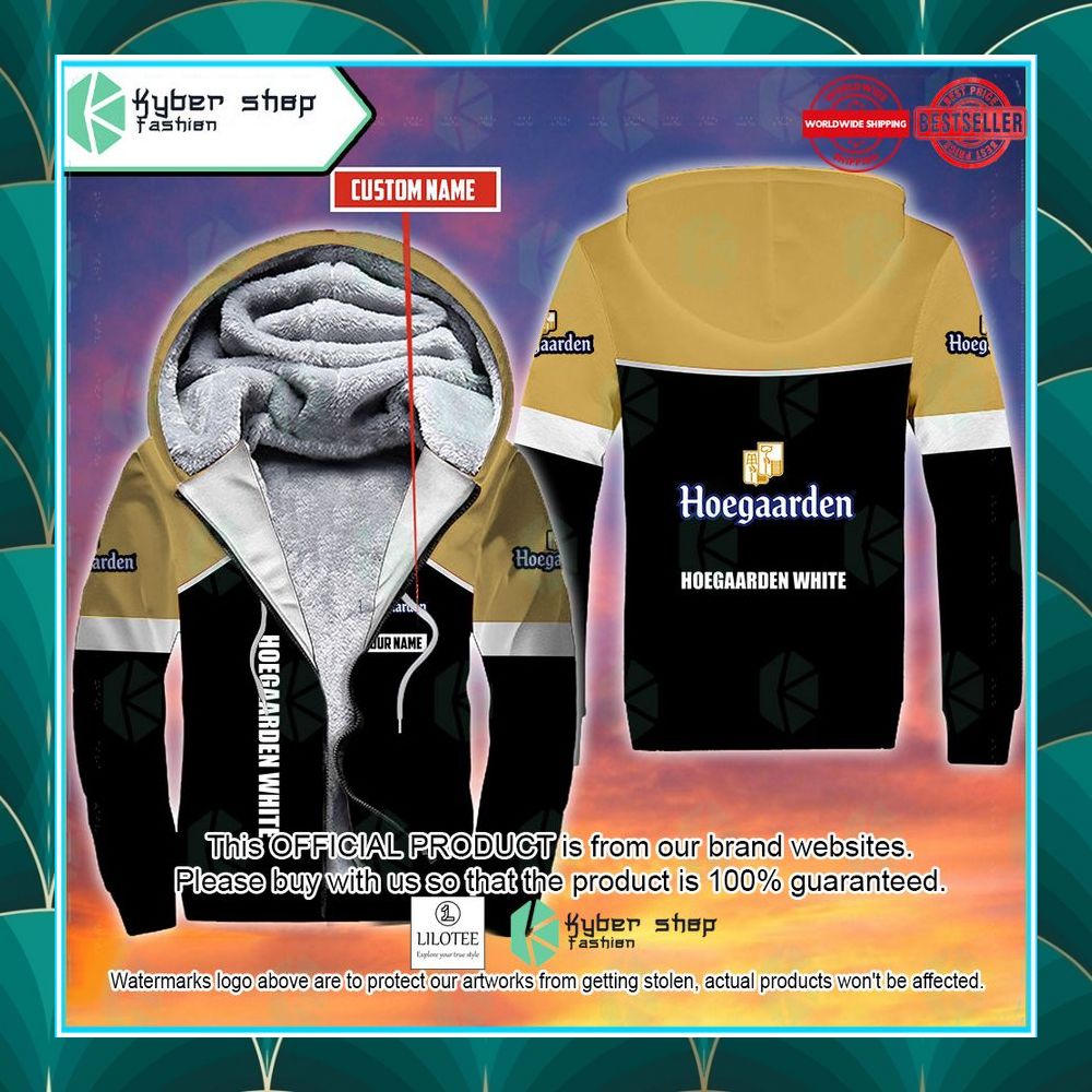 personalized hoegaarden white fleece hoodie 1 750