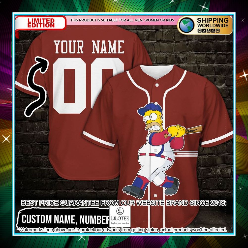 personalized homer simpson baseball jersey 1 202