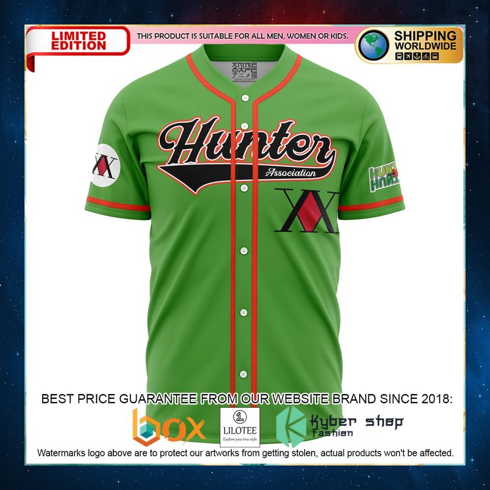 personalized hunter association gon hunter x hunter baseball jersey 2 577