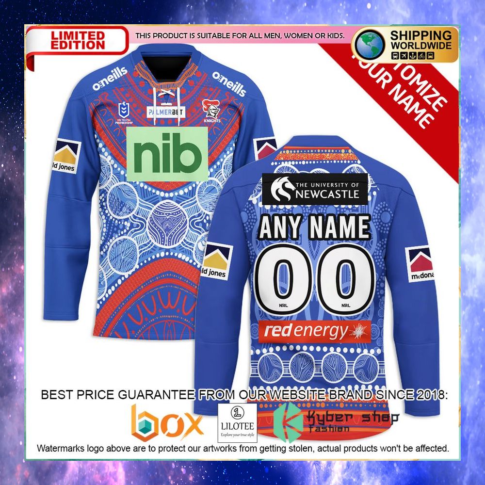 personalized indigenous nrl newcastle knights hockey jersey 1 214