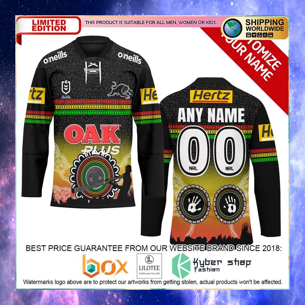 personalized indigenous nrl penrith panthers hockey jersey 1 564
