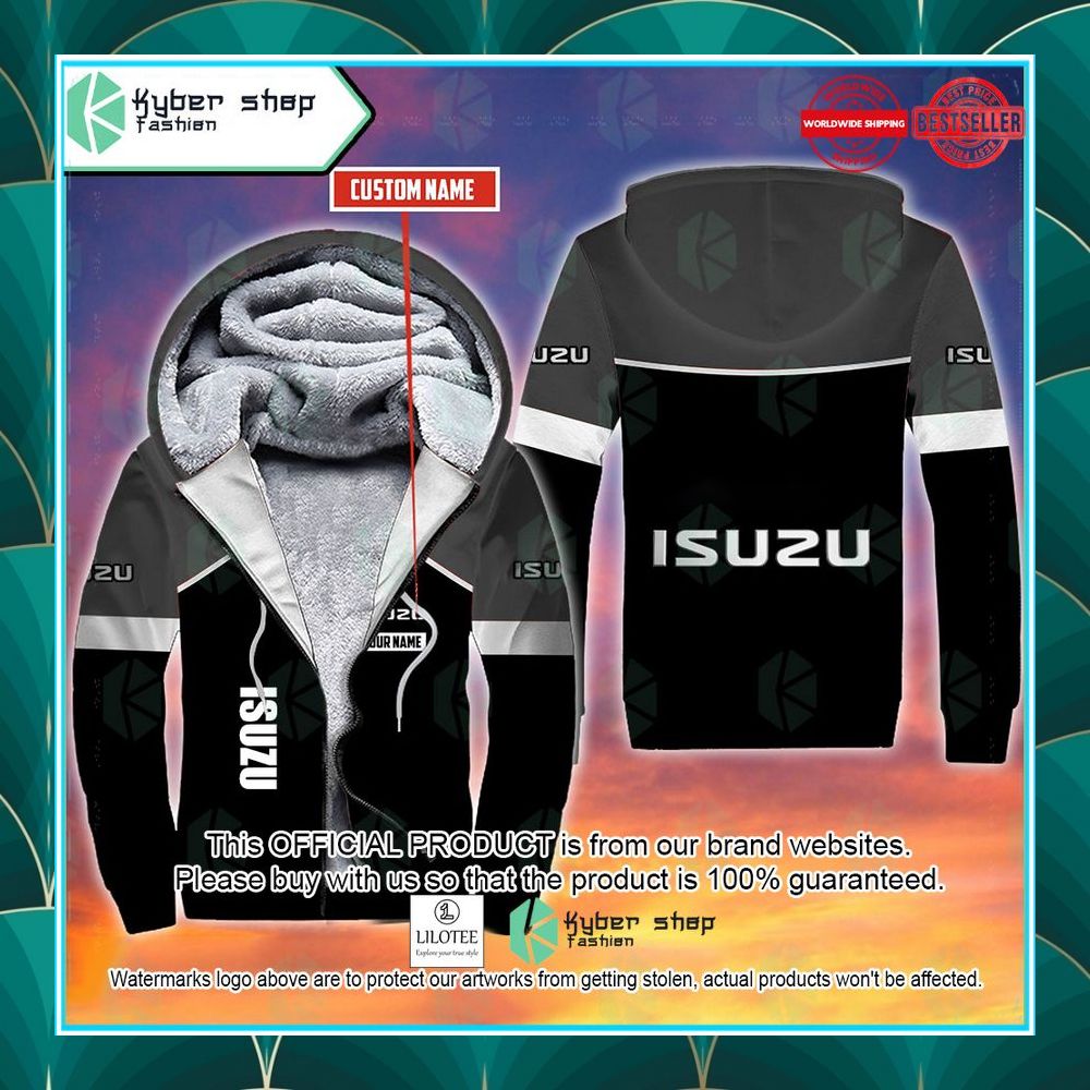 personalized isuzu fleece hoodie 1 337