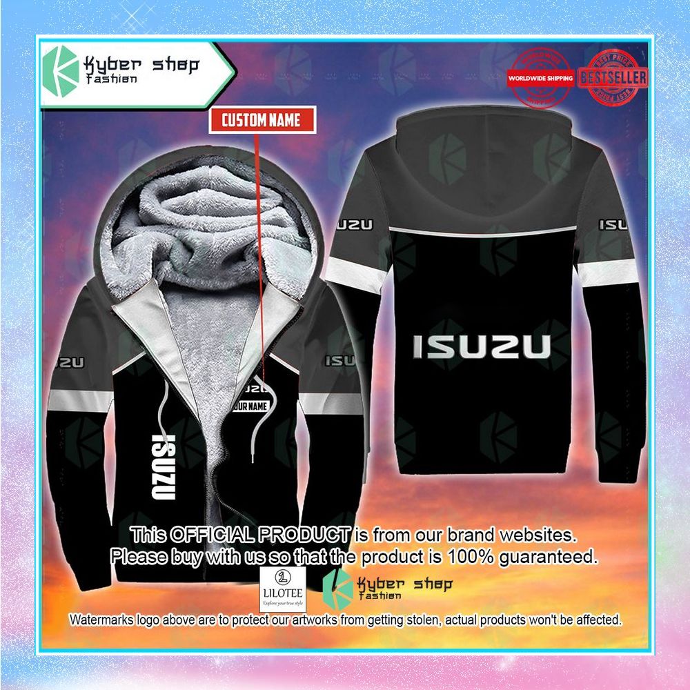 personalized isuzu fleece hoodie 1 676