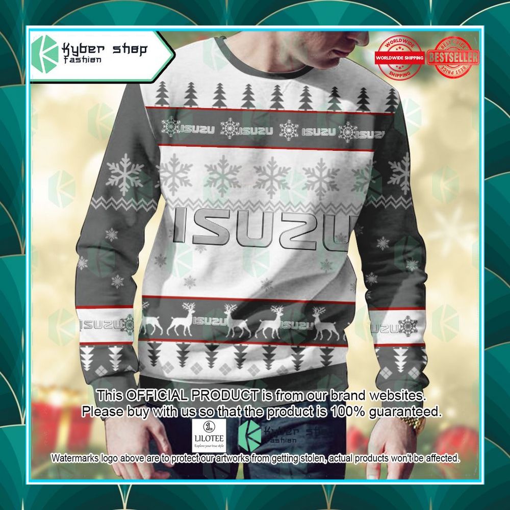 personalized isuzu ugly christmas sweater 2 420