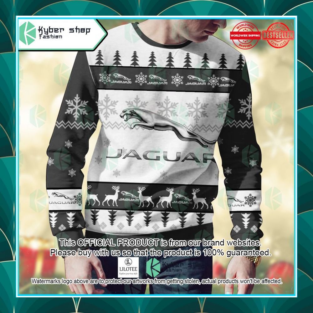personalized jaguar ugly christmas sweater 2 550