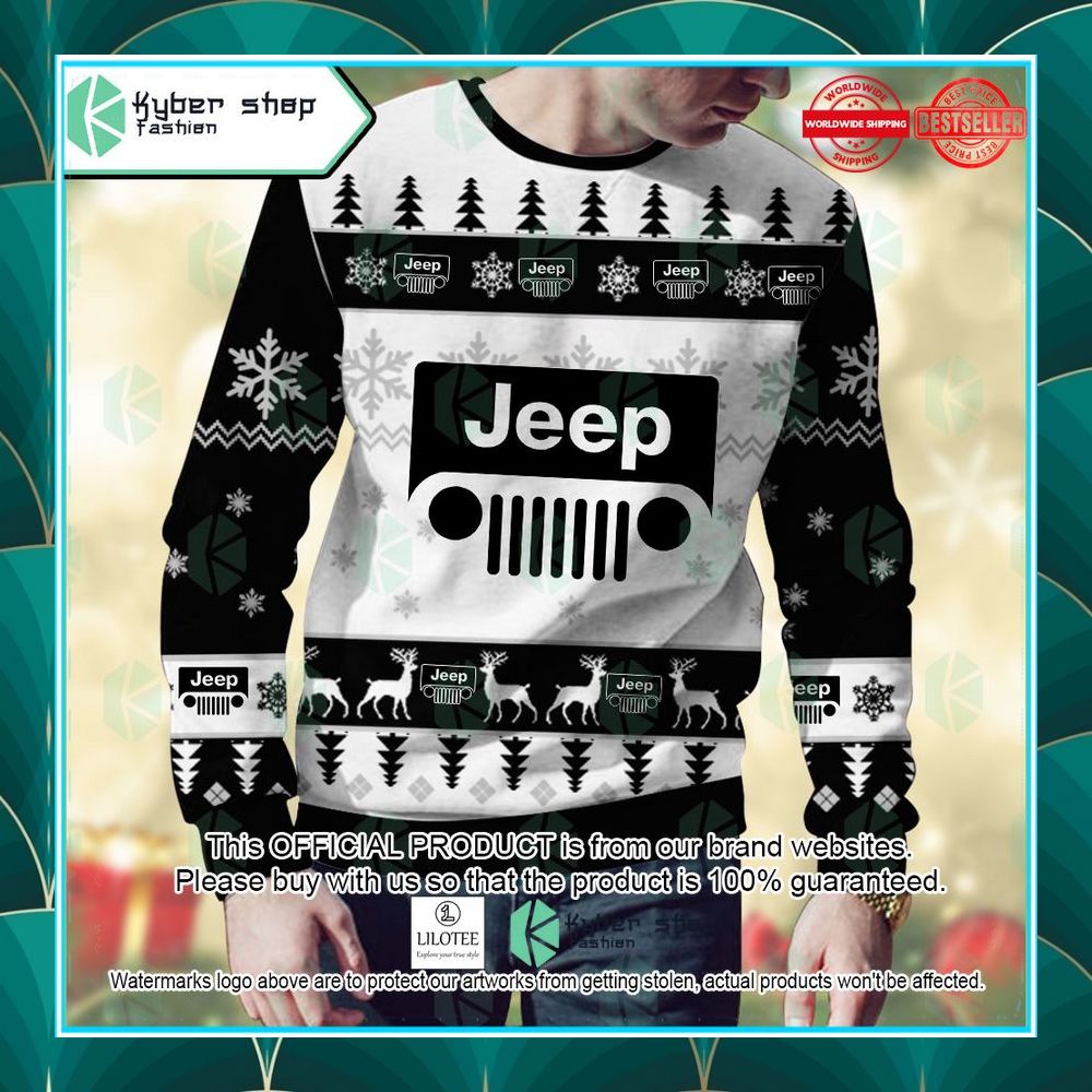 personalized jeep ugly christmas sweater 2 517