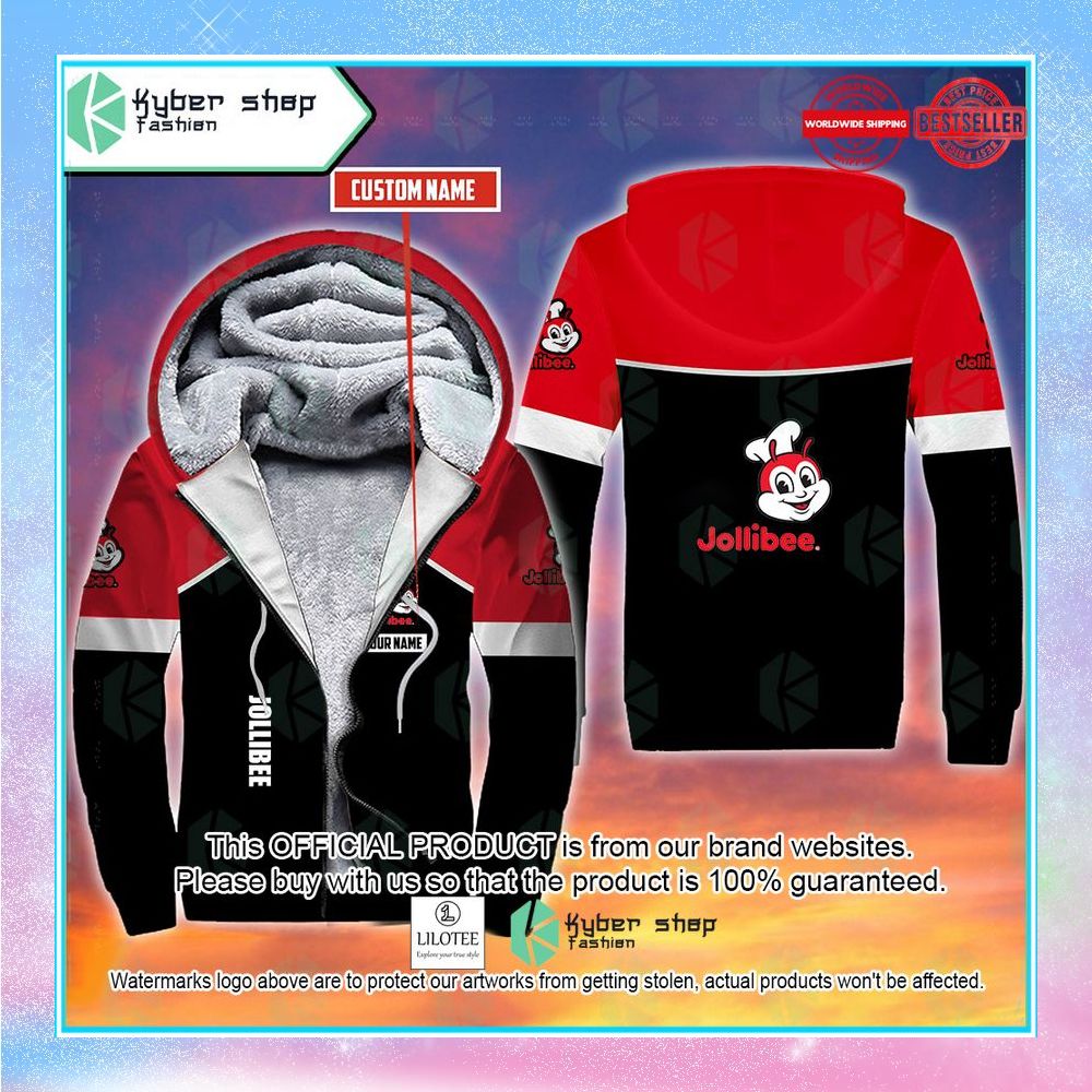 personalized jollibee fleece hoodie 1 645