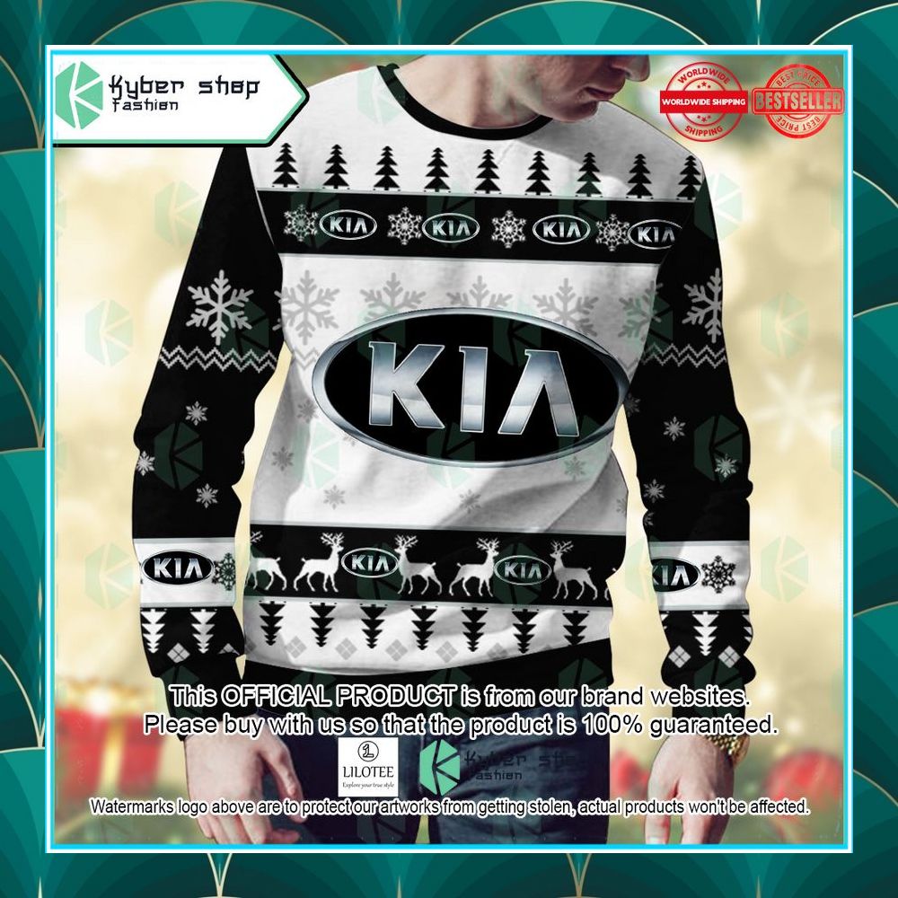 personalized kia ugly christmas sweater 2 924