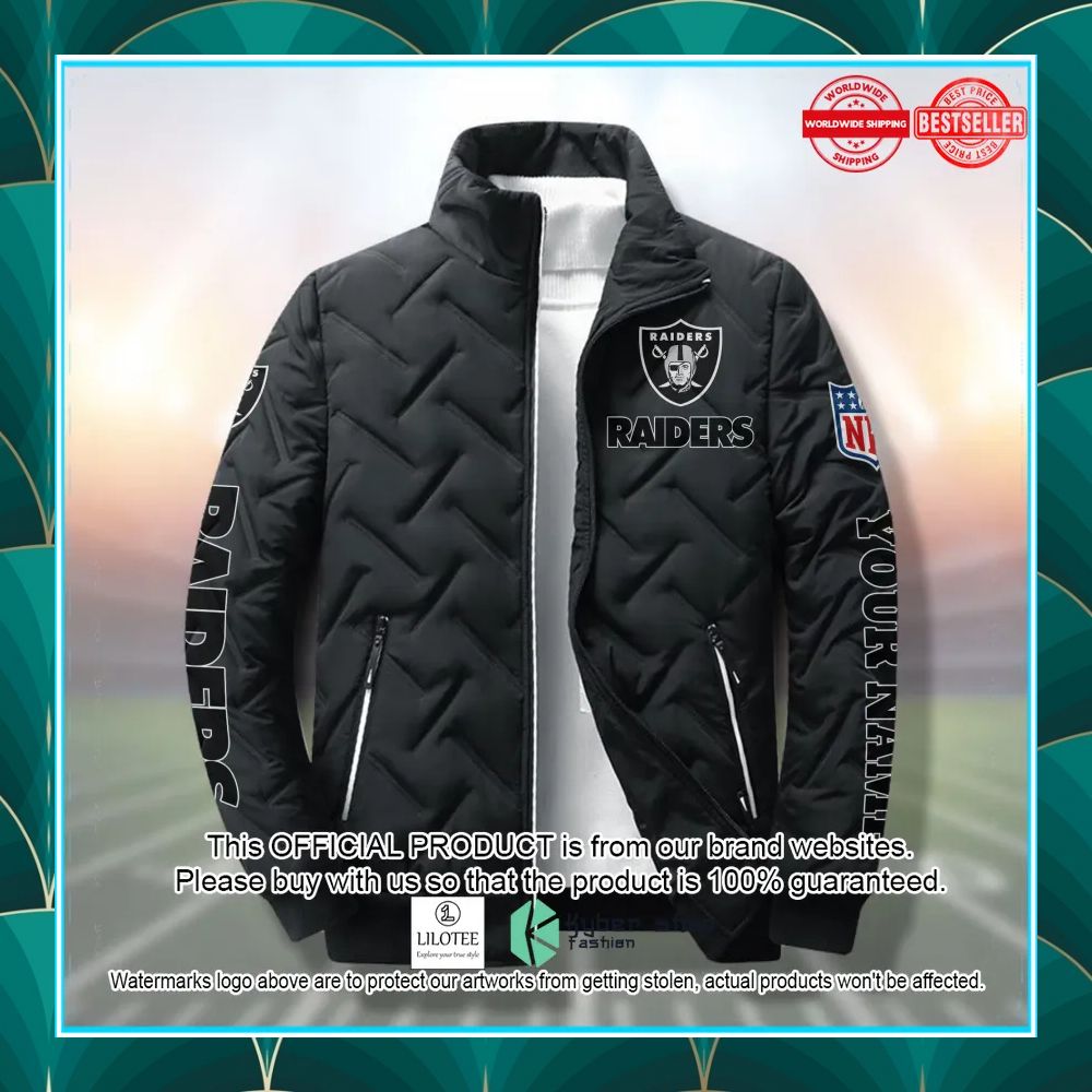 personalized las vegas raiders nfl puffer jacket 2 564
