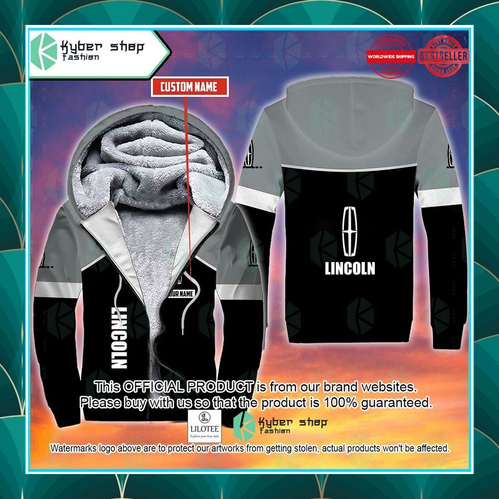 personalized lincoln fleece hoodie 1 334