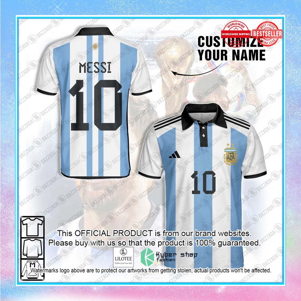 personalized lionel messi argentina polo shirt 1 726