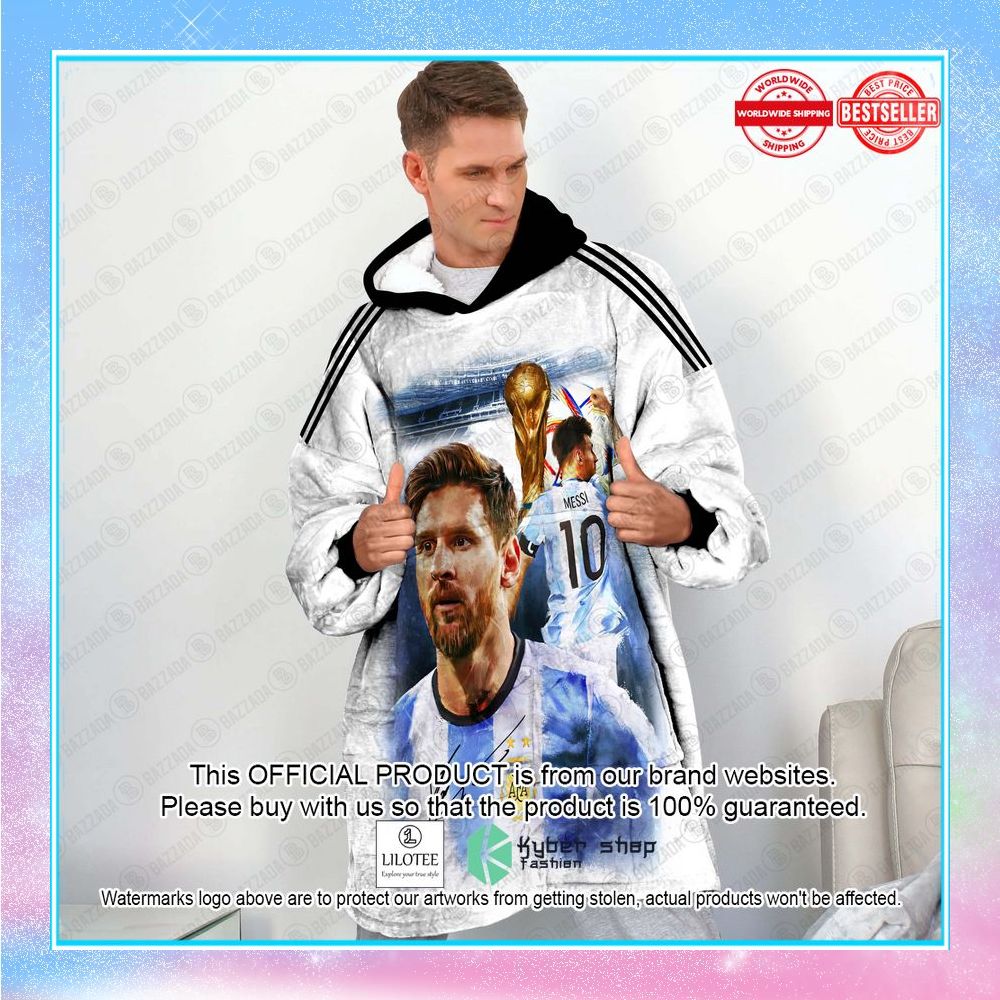 personalized lionel messi argentina world cup 2022 oodie blanket hoodie 2 384