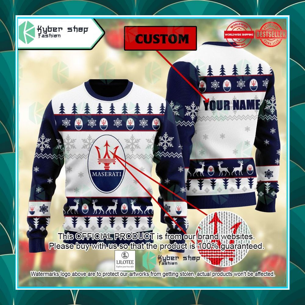 personalized mazda ugly christmas sweater 1 154