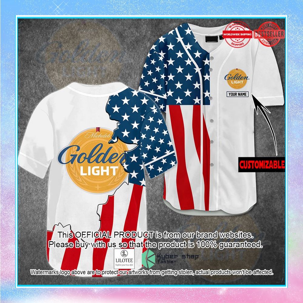 personalized michelob golden light baseball jersey 1 688