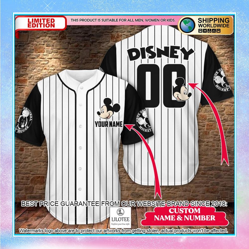 personalized mickey mouse disney baseball jersey 1 889